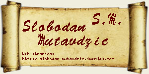 Slobodan Mutavdžić vizit kartica